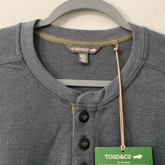 NWT Toad&Co Men's XL Gray Long Sleeve Shirt - Picture 2 of 10